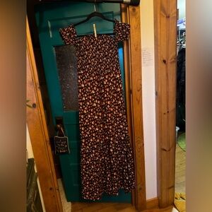 Floral Off-Shoulder Maxi Dress